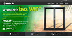 Desktop Screenshot of novabp.pl